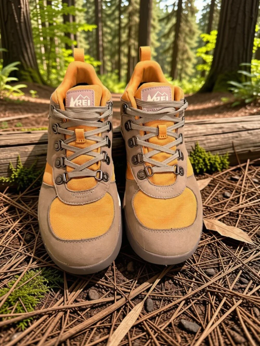 REI Co-op Trailmade Waterproof Hiking / Trekking Shoes Men’s 9.5 Gray Ochre